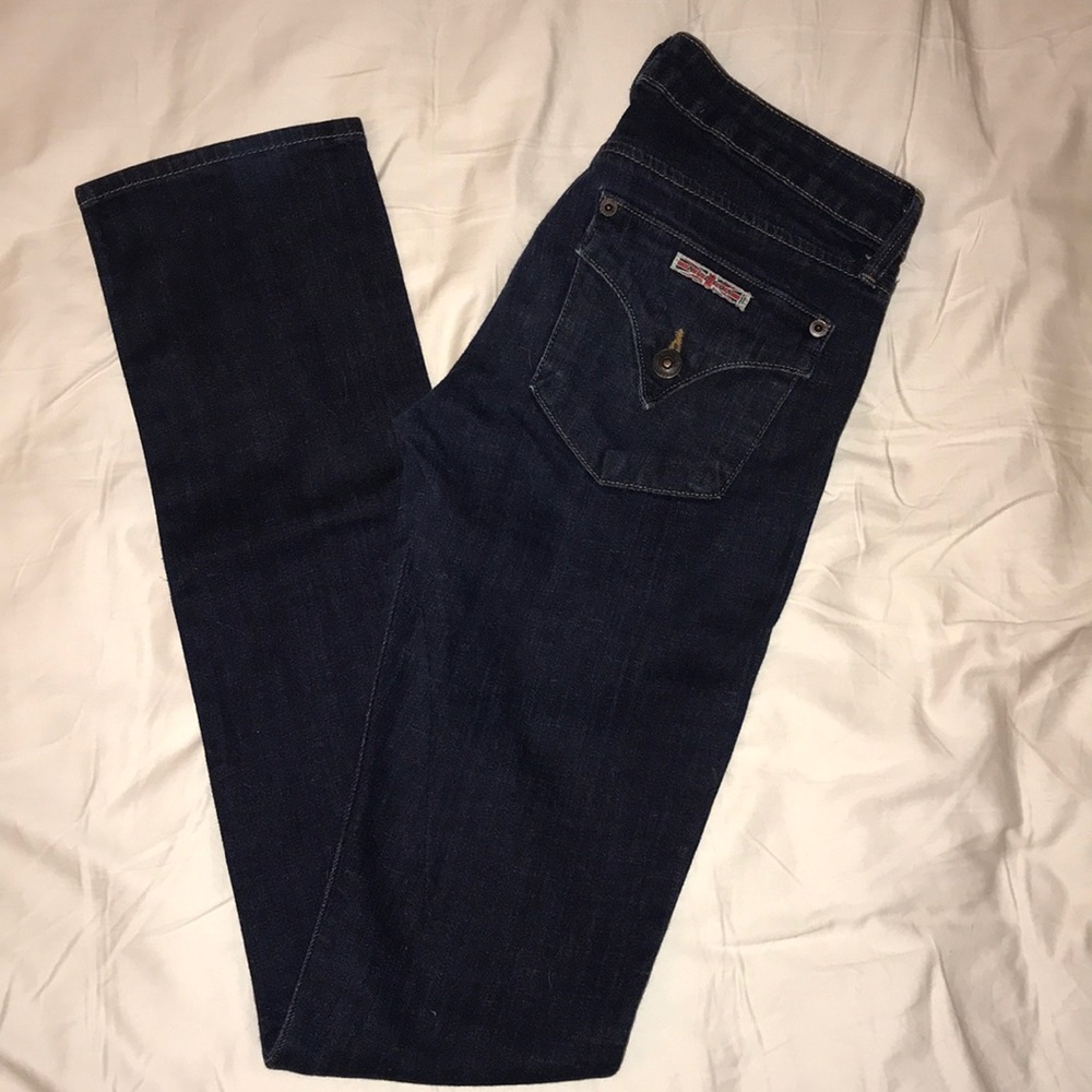 Hudson Carly Flap Straight Jeans